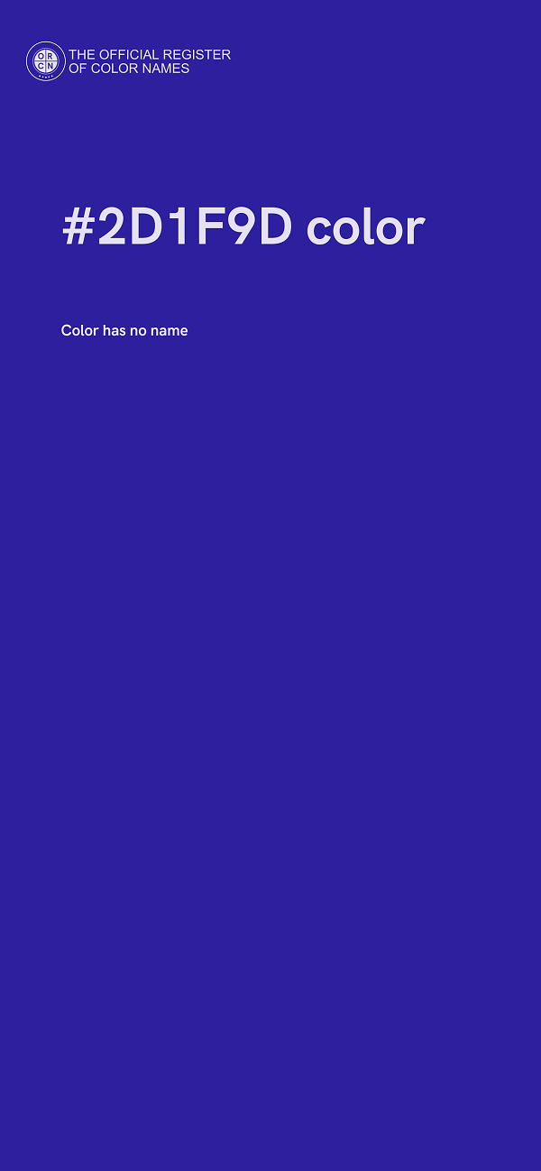 #2D1F9D color image