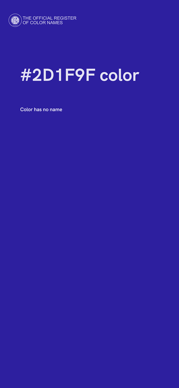 #2D1F9F color image