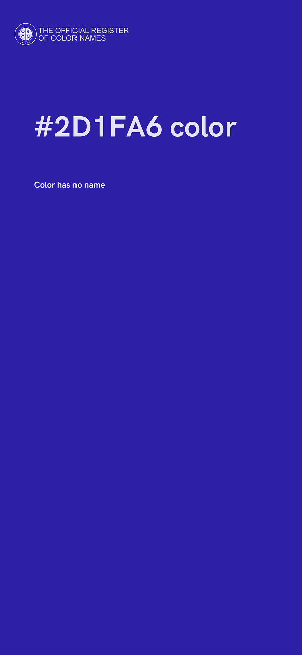 #2D1FA6 color image