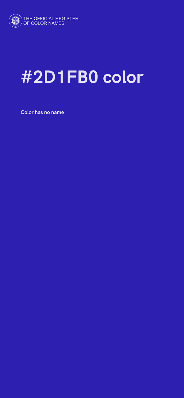 #2D1FB0 color image