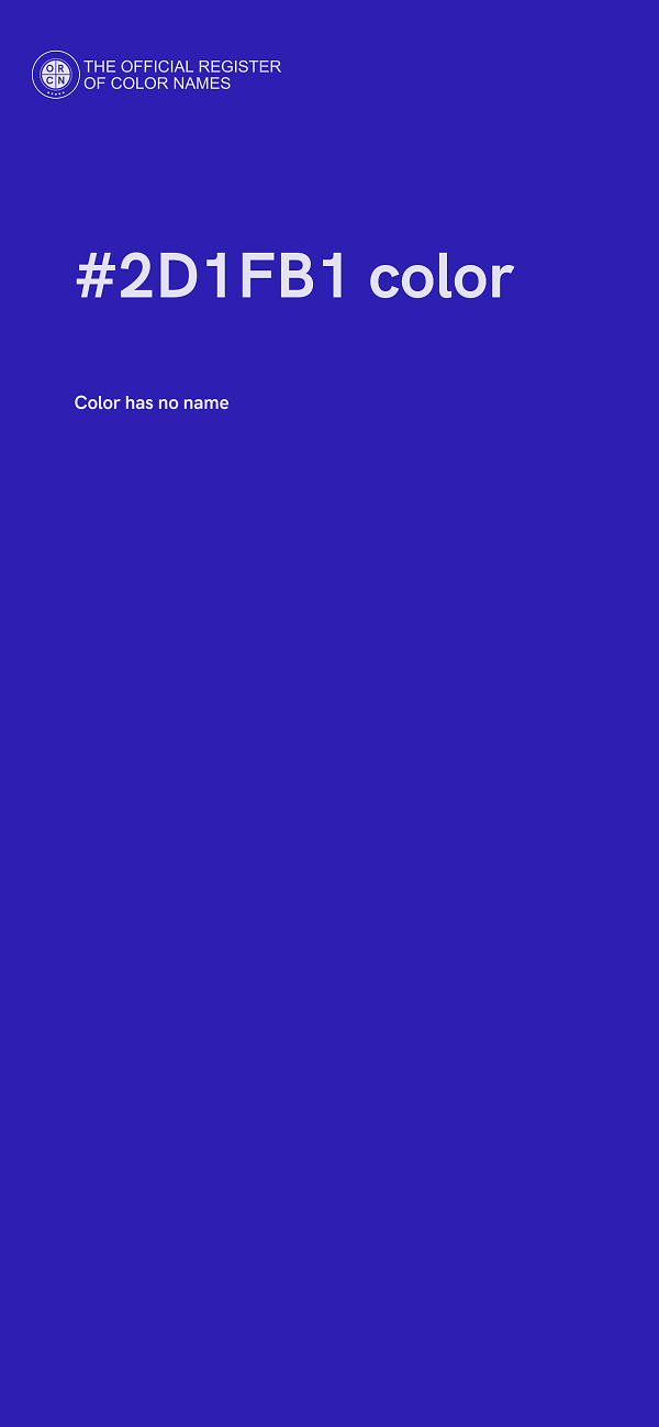 #2D1FB1 color image
