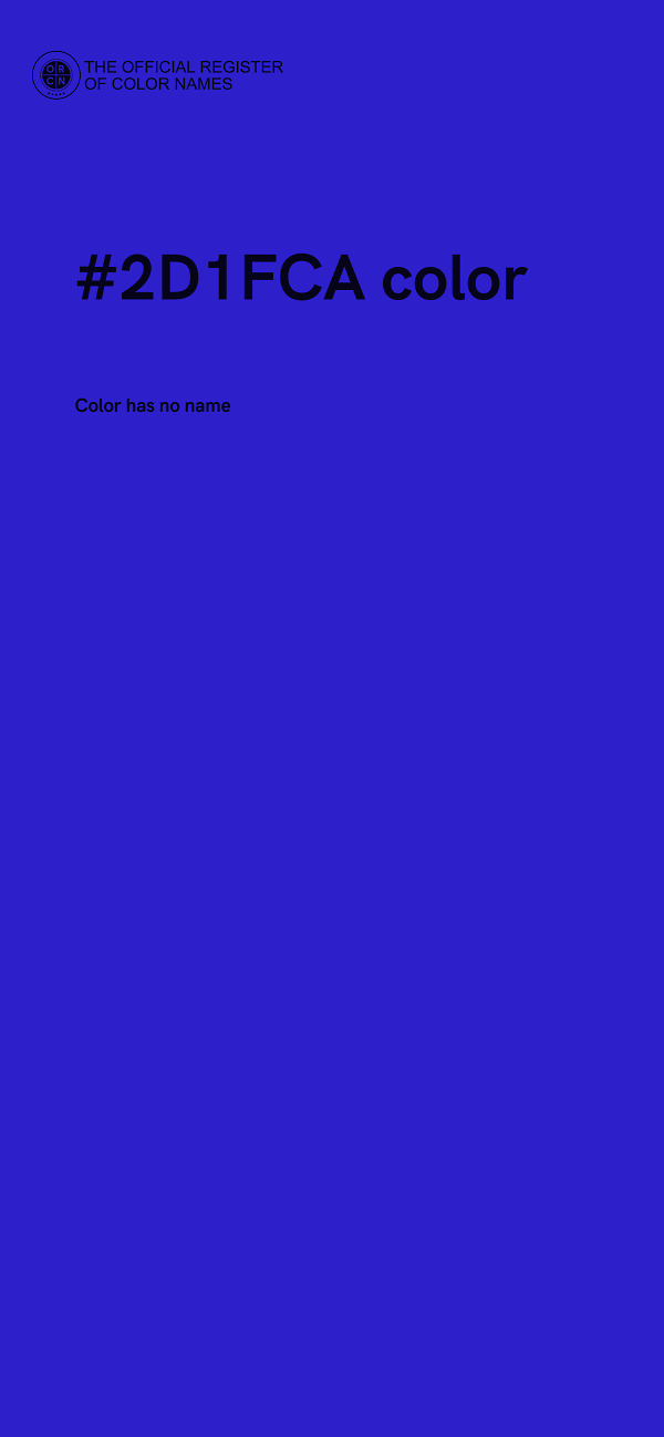 #2D1FCA color image