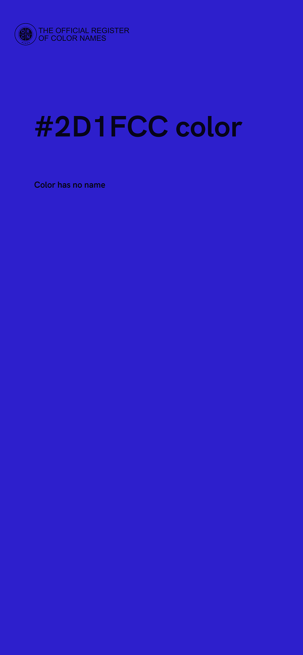 #2D1FCC color image