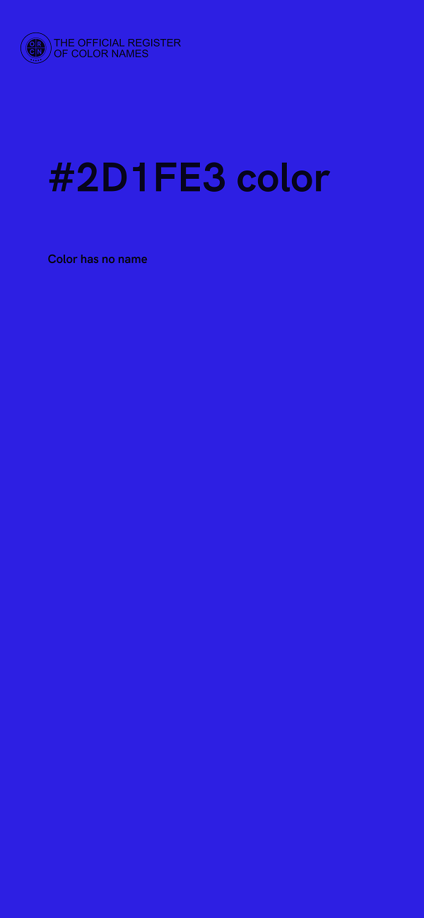#2D1FE3 color image
