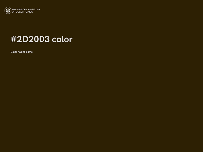 #2D2003 color image