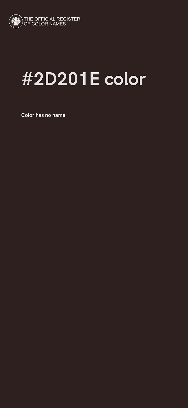 #2D201E color image