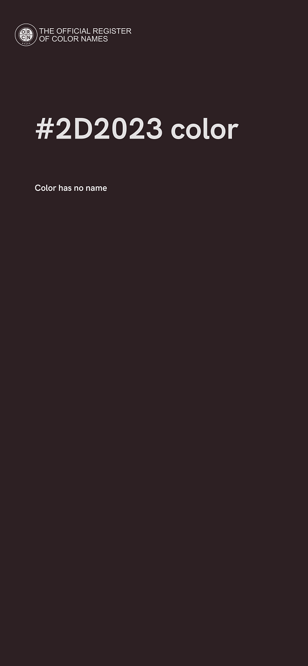 #2D2023 color image