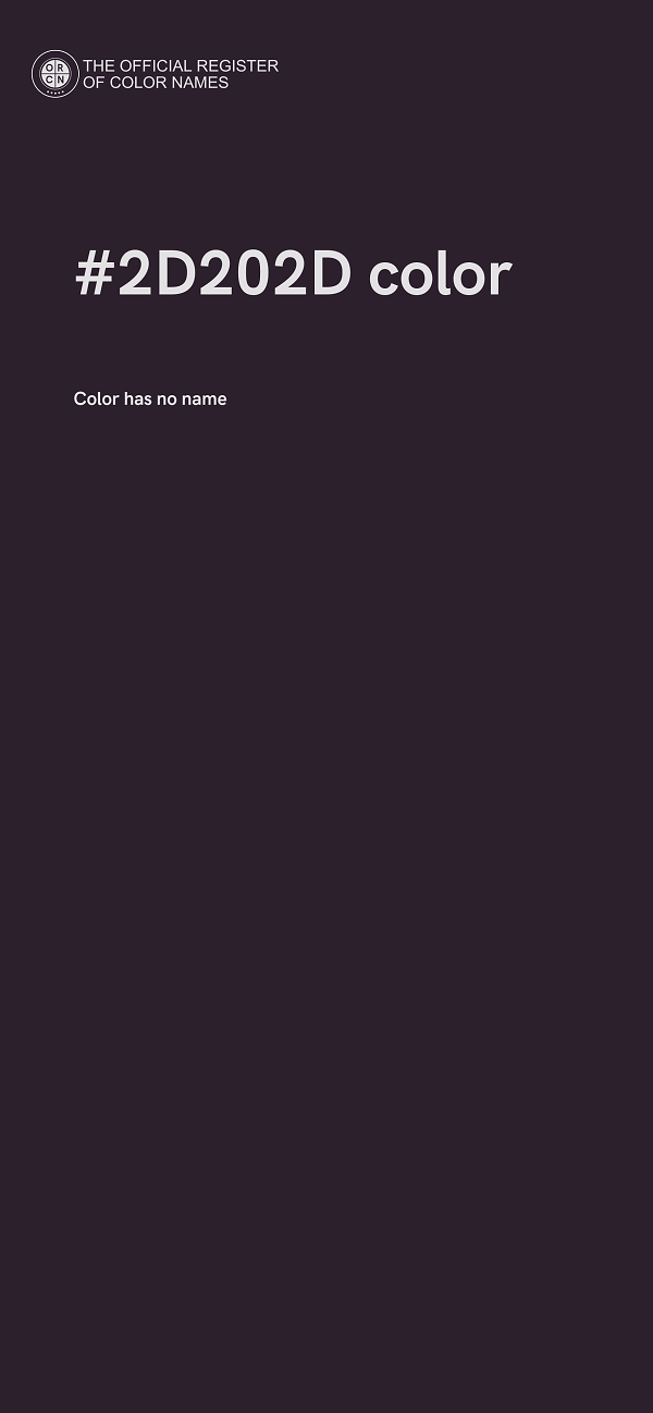 #2D202D color image