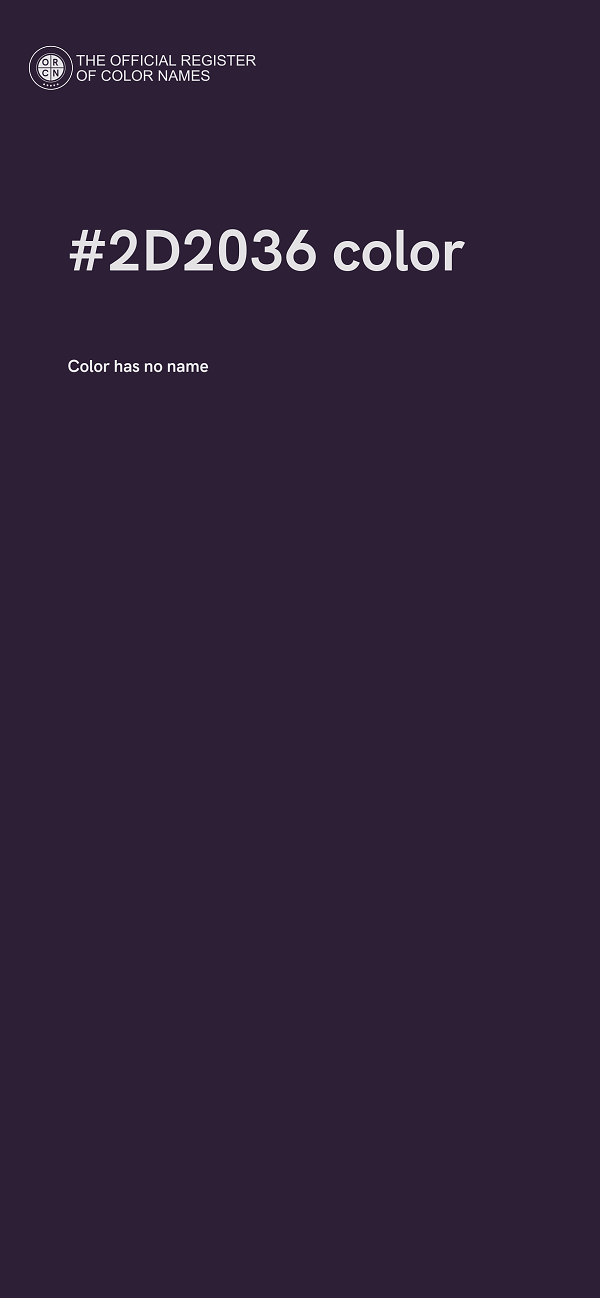 #2D2036 color image