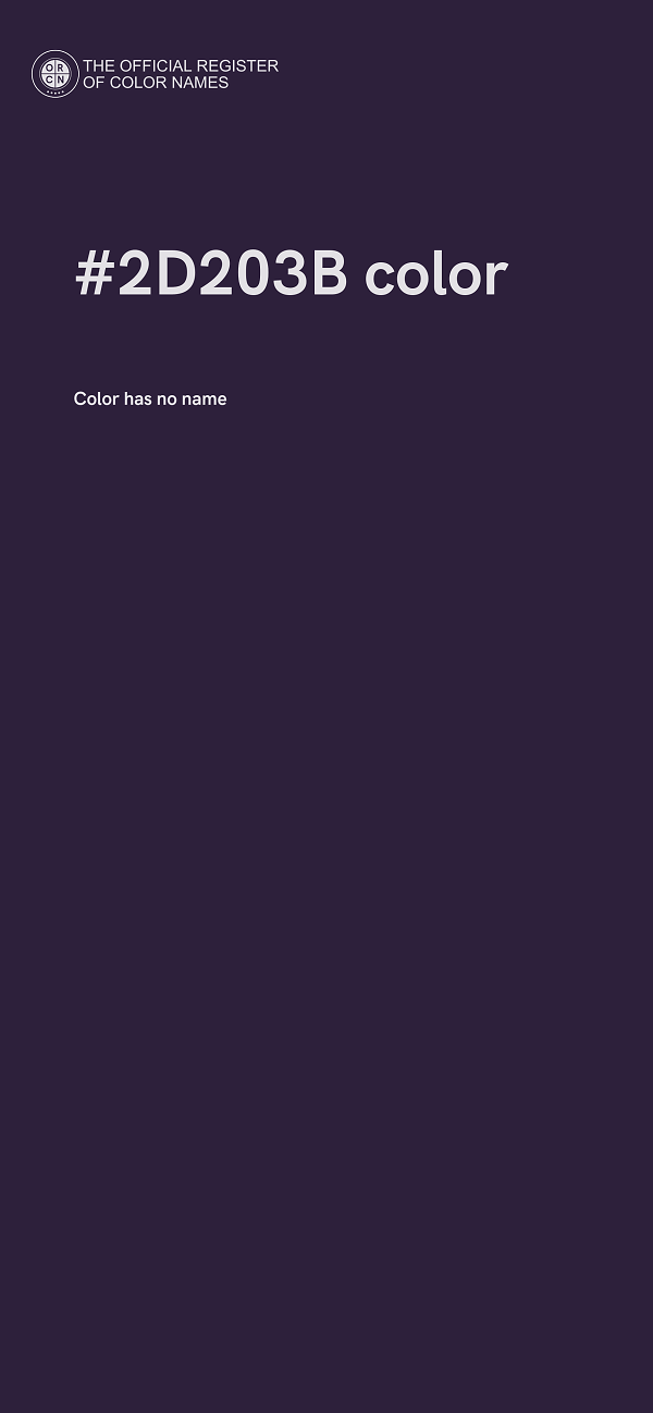 #2D203B color image