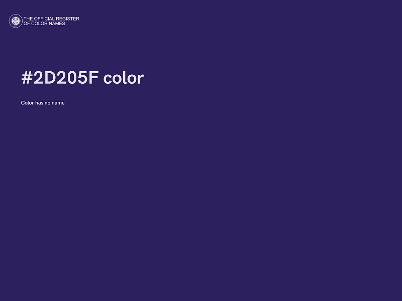 #2D205F color image