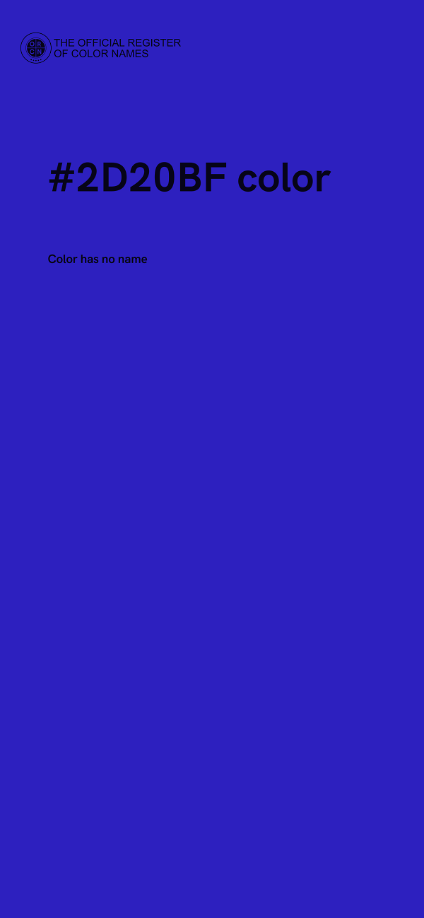 #2D20BF color image
