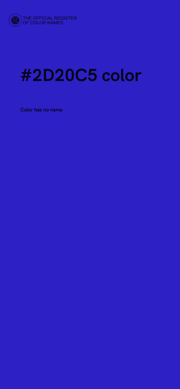 #2D20C5 color image