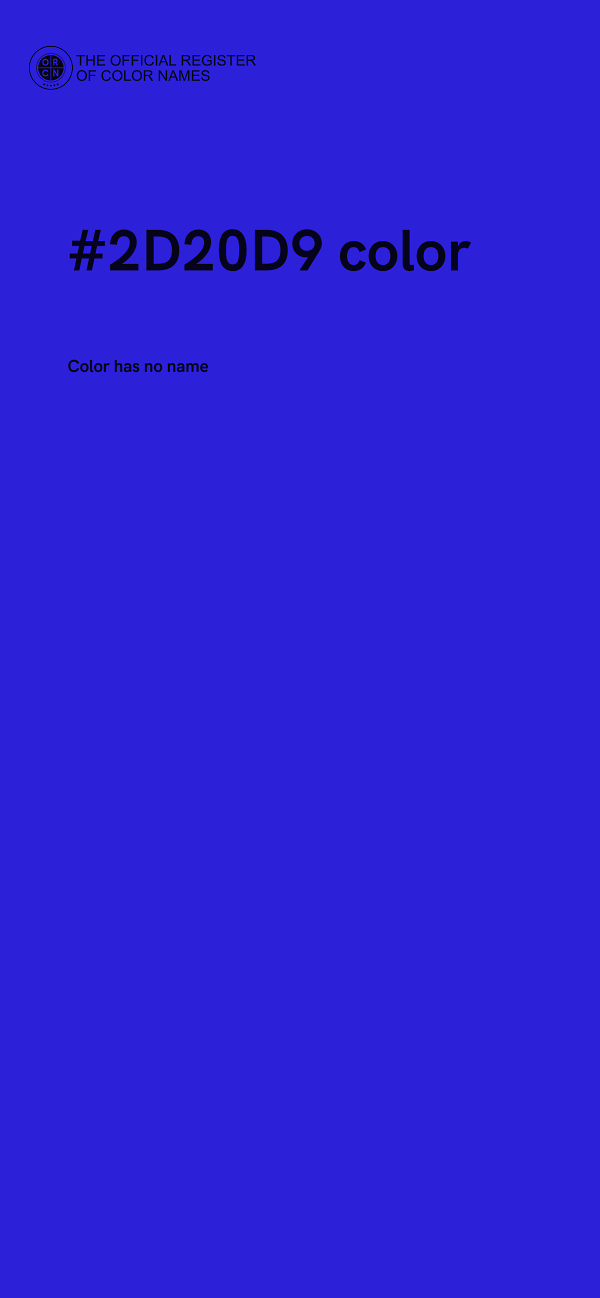 #2D20D9 color image