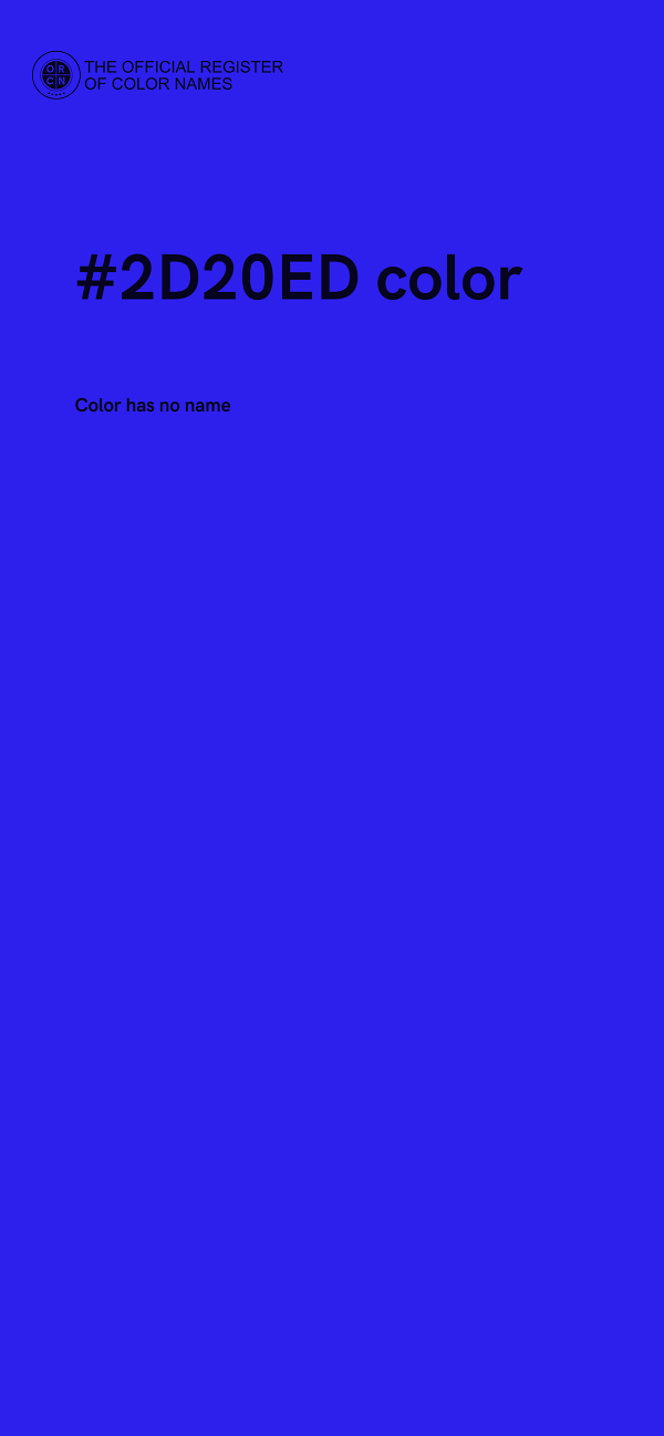 #2D20ED color image
