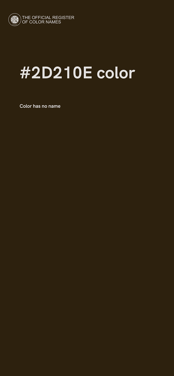 #2D210E color image