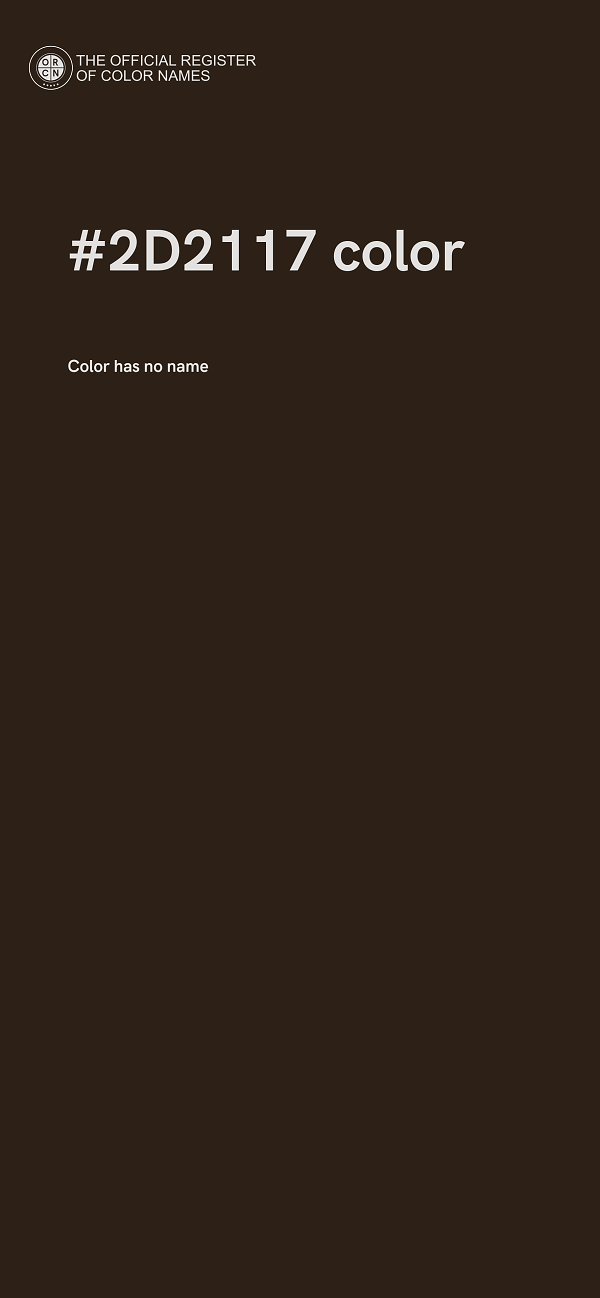 #2D2117 color image