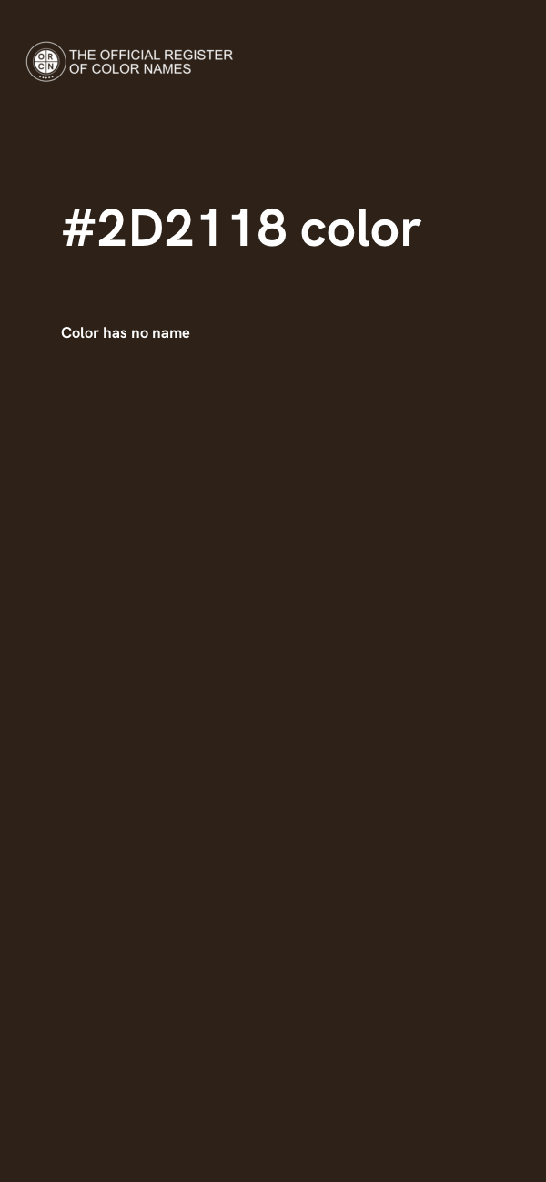 #2D2118 color image