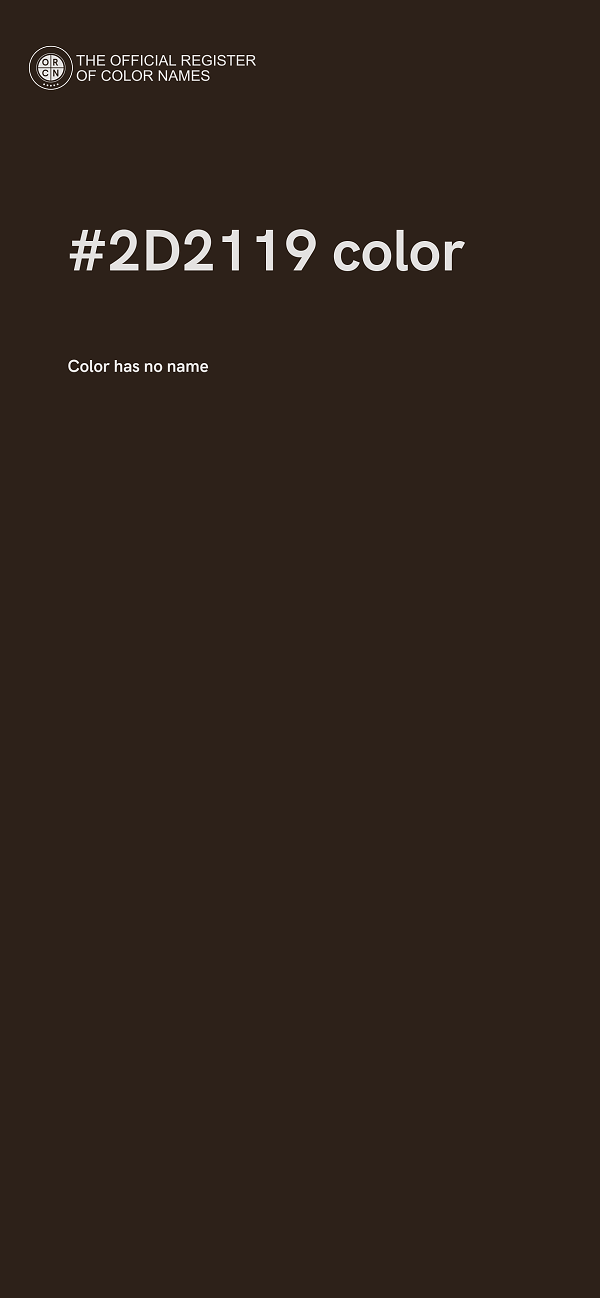 #2D2119 color image