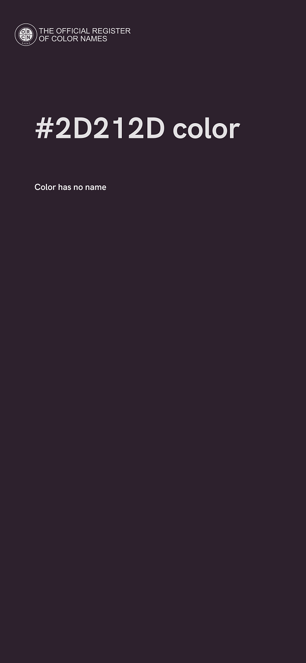 #2D212D color image