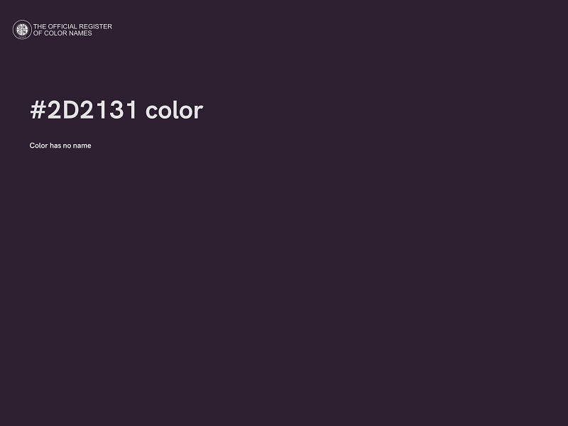 #2D2131 color image