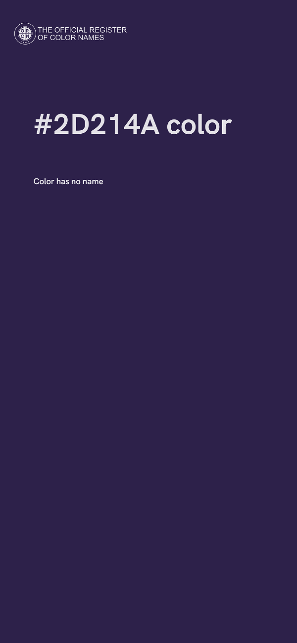 #2D214A color image