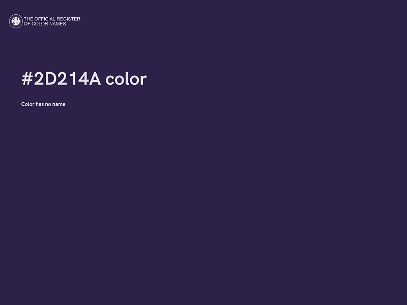 #2D214A color image