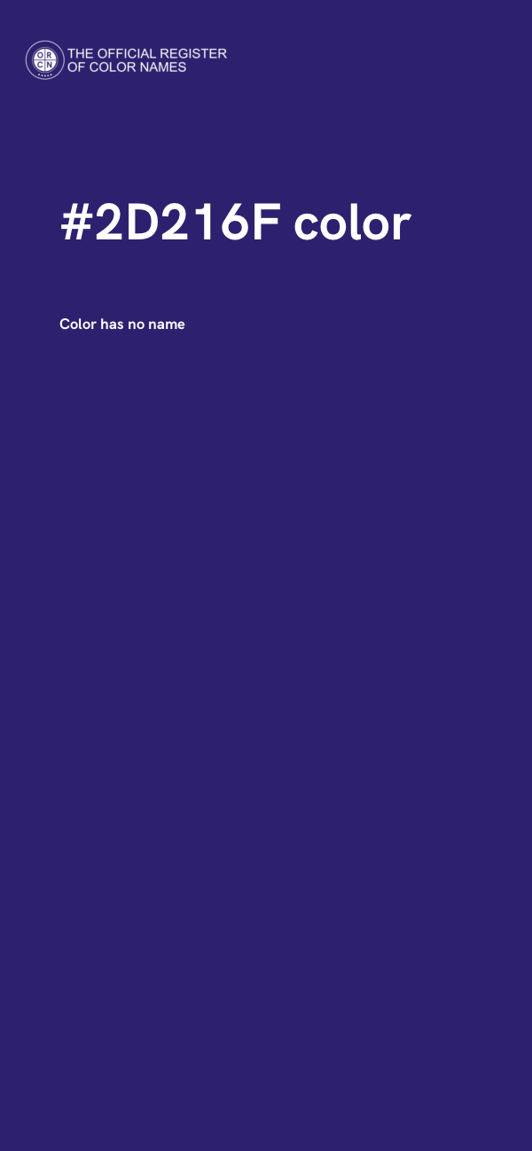 #2D216F color image
