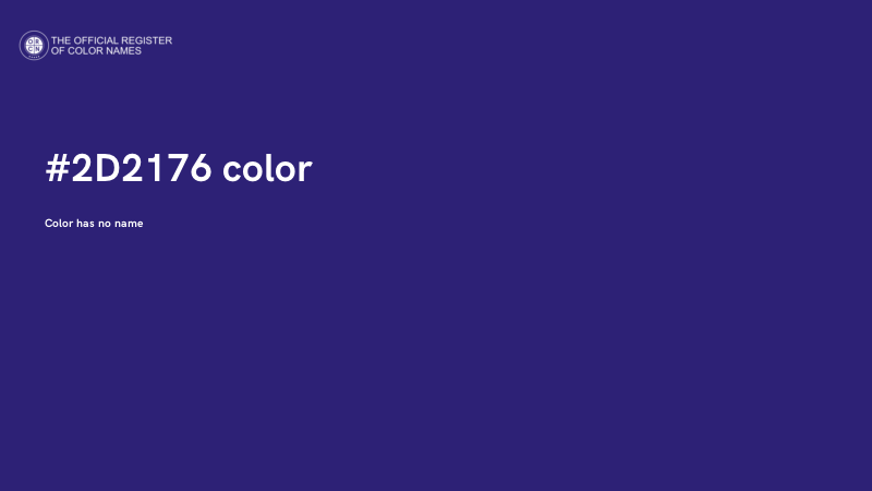 #2D2176 color image
