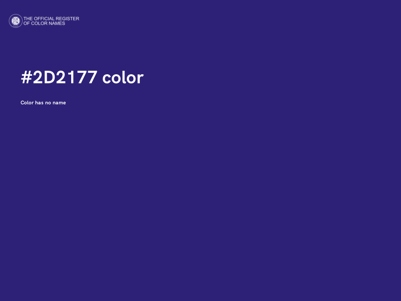 #2D2177 color image