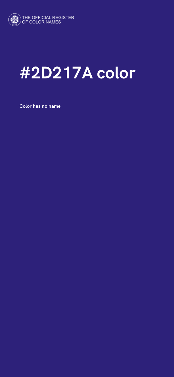 #2D217A color image