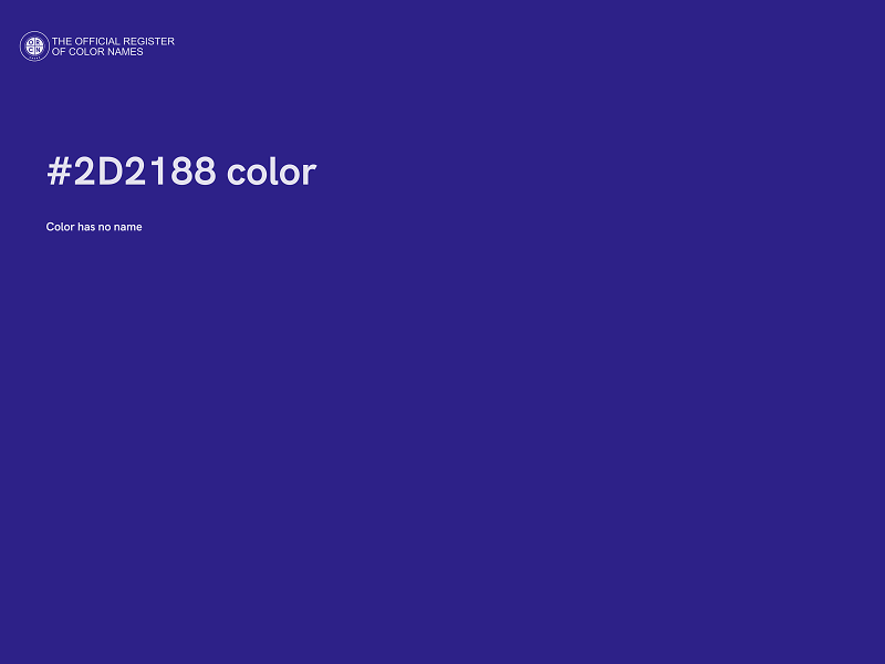 #2D2188 color image