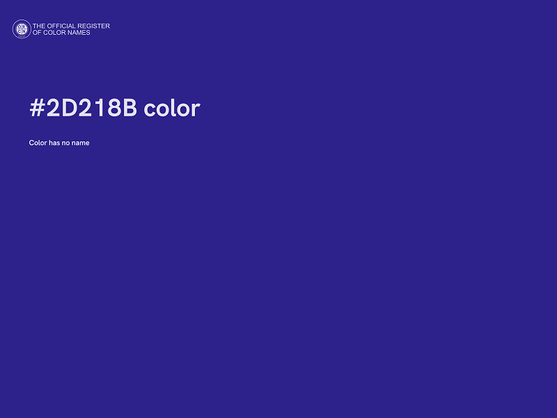 #2D218B color image
