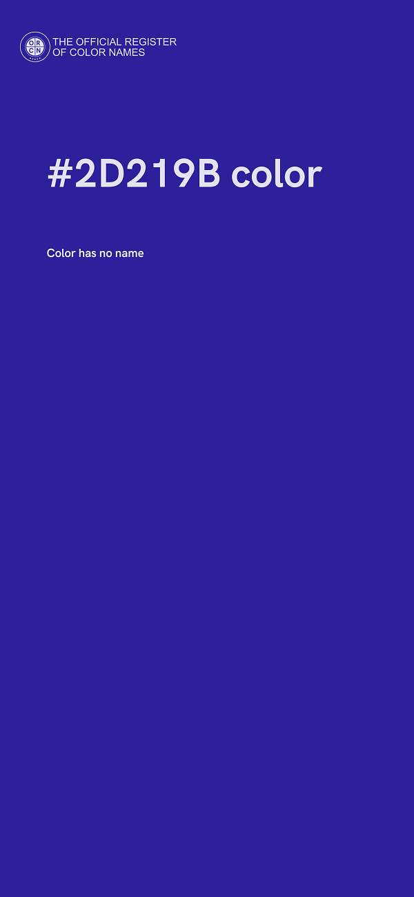 #2D219B color image