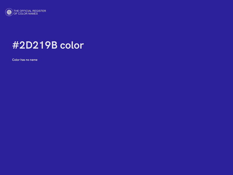 #2D219B color image
