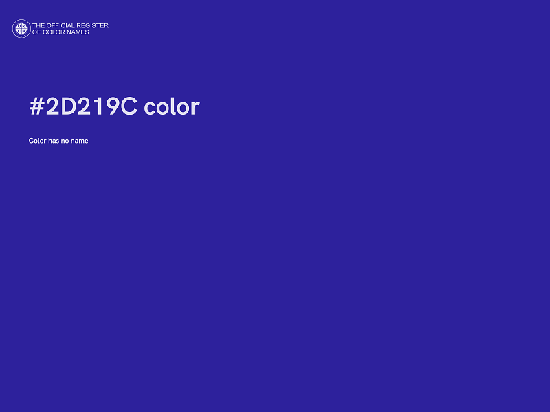 #2D219C color image