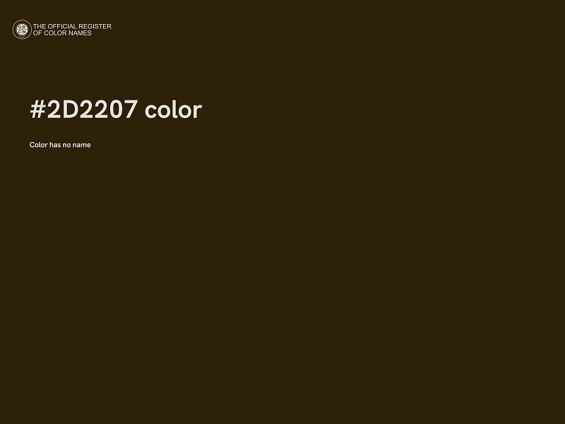 #2D2207 color image