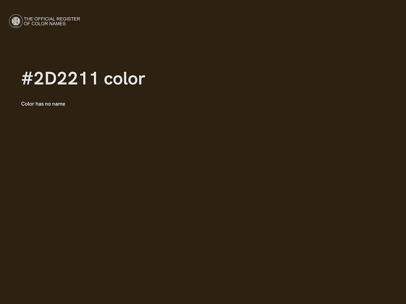 #2D2211 color image