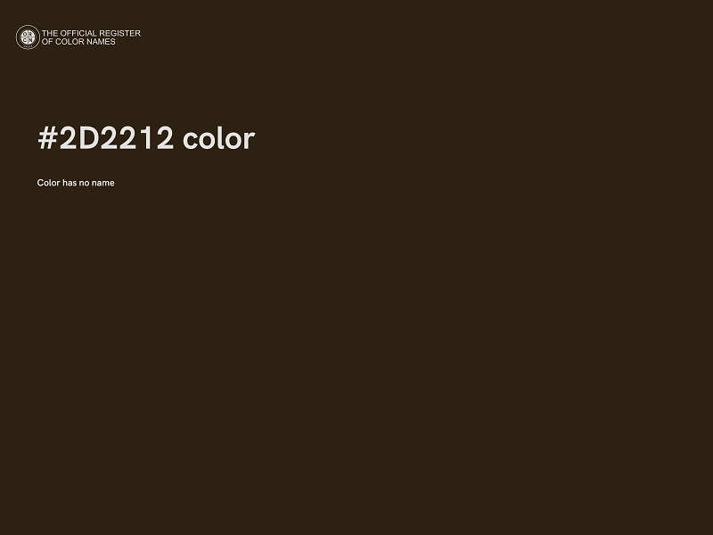 #2D2212 color image