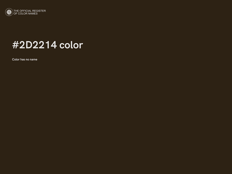 #2D2214 color image