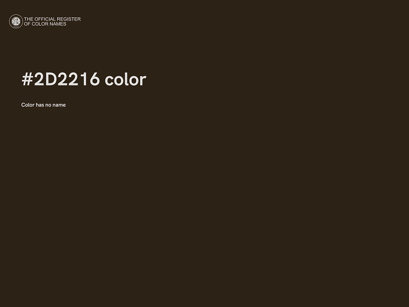 #2D2216 color image