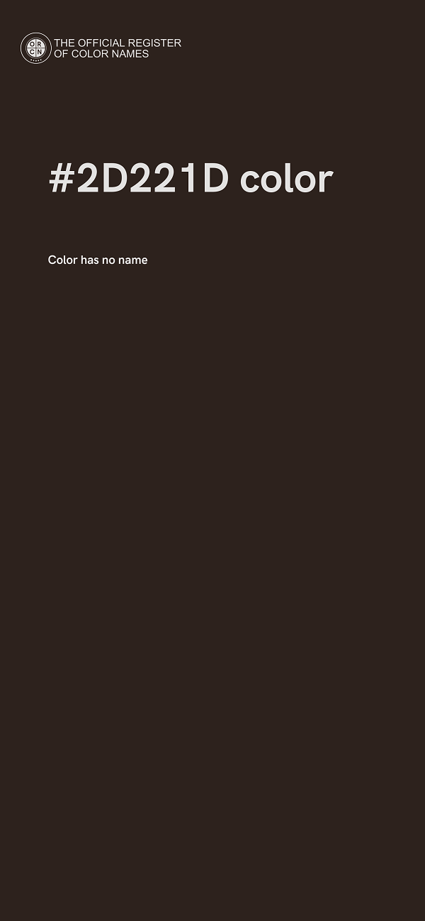 #2D221D color image