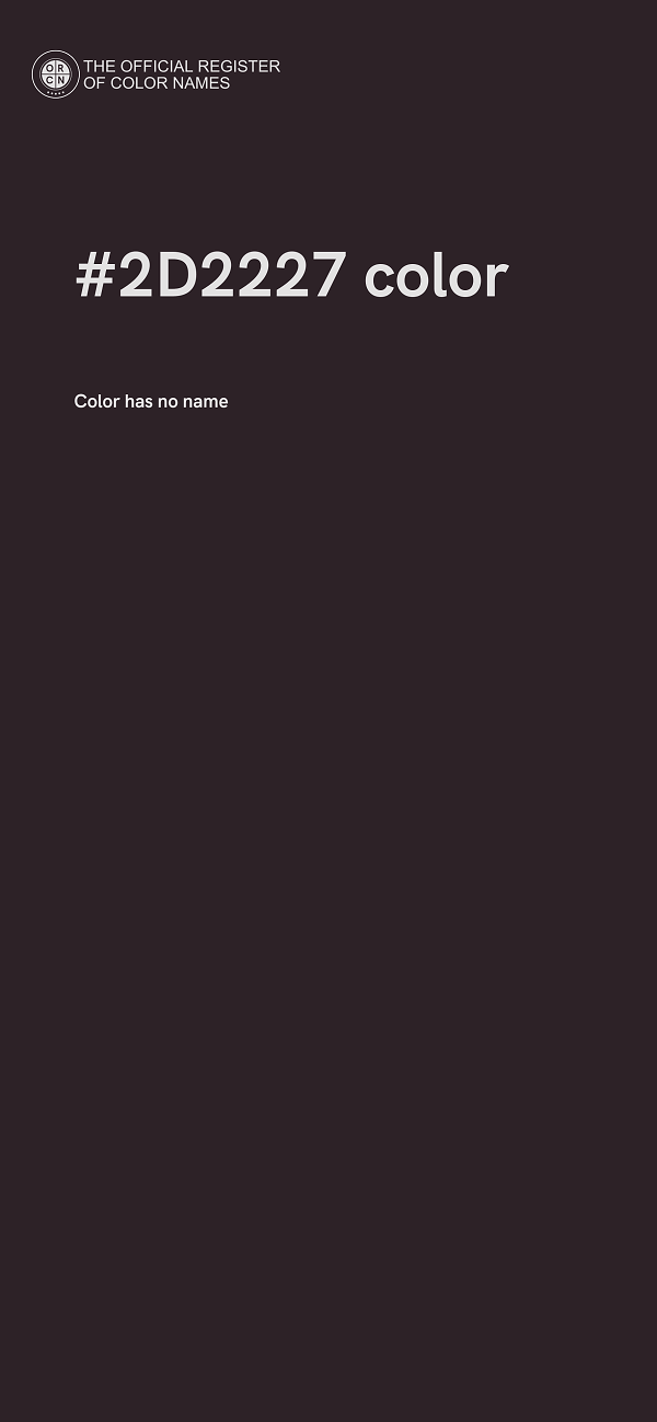#2D2227 color image