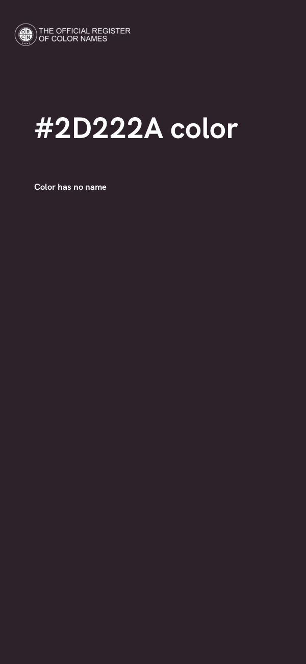 #2D222A color image