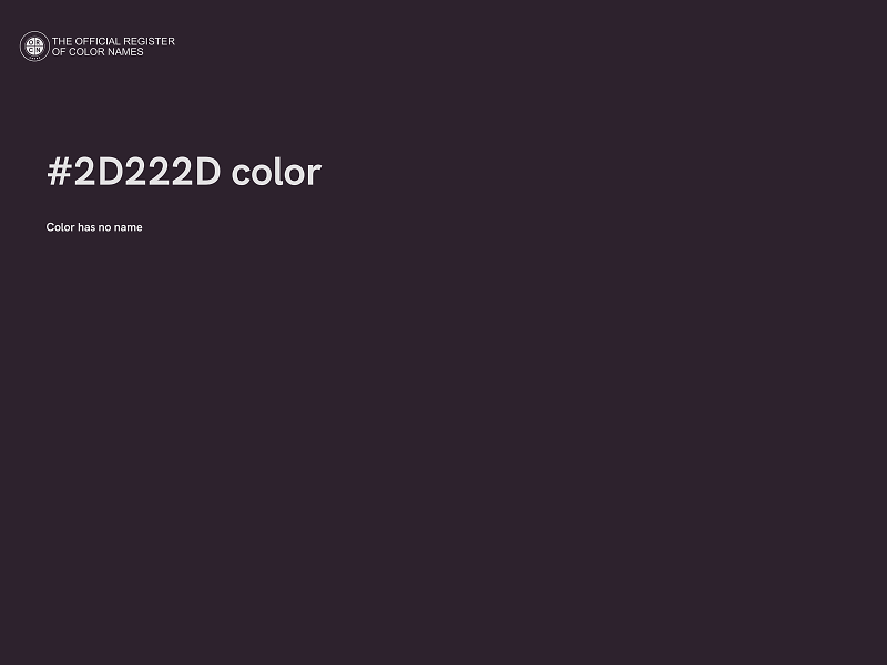 #2D222D color image