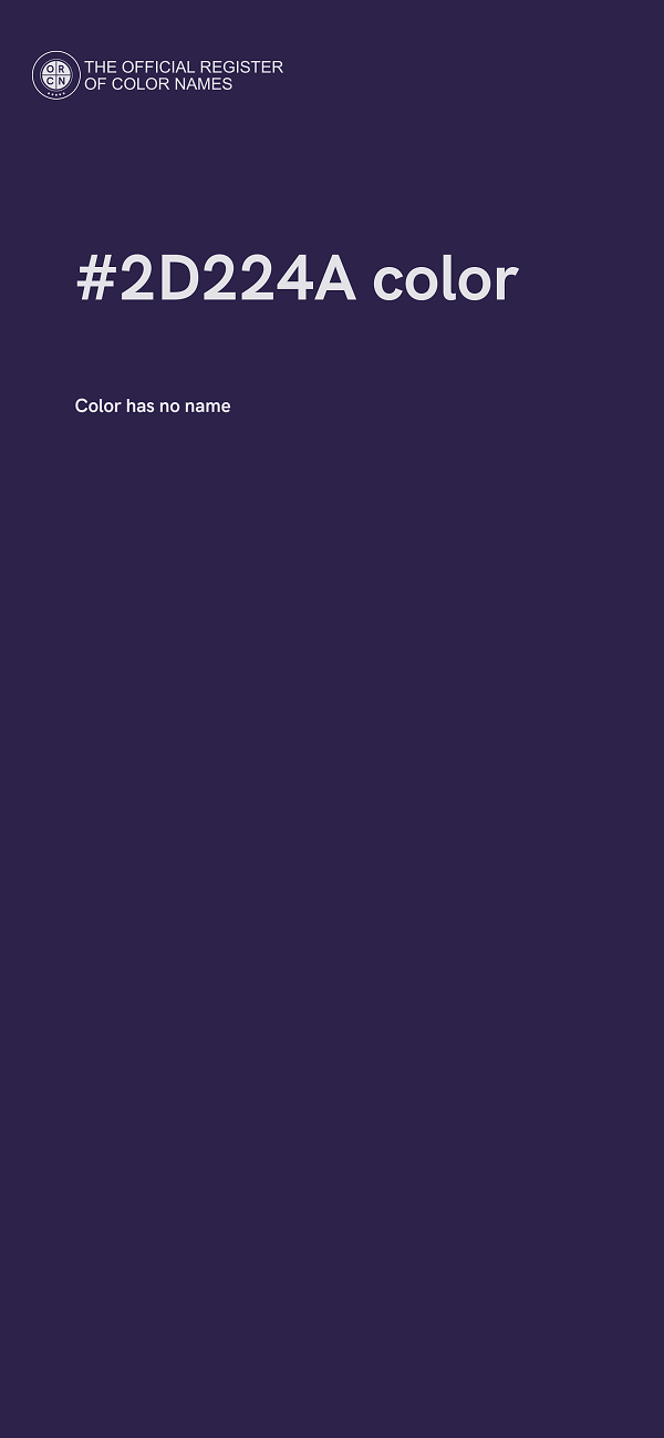 #2D224A color image