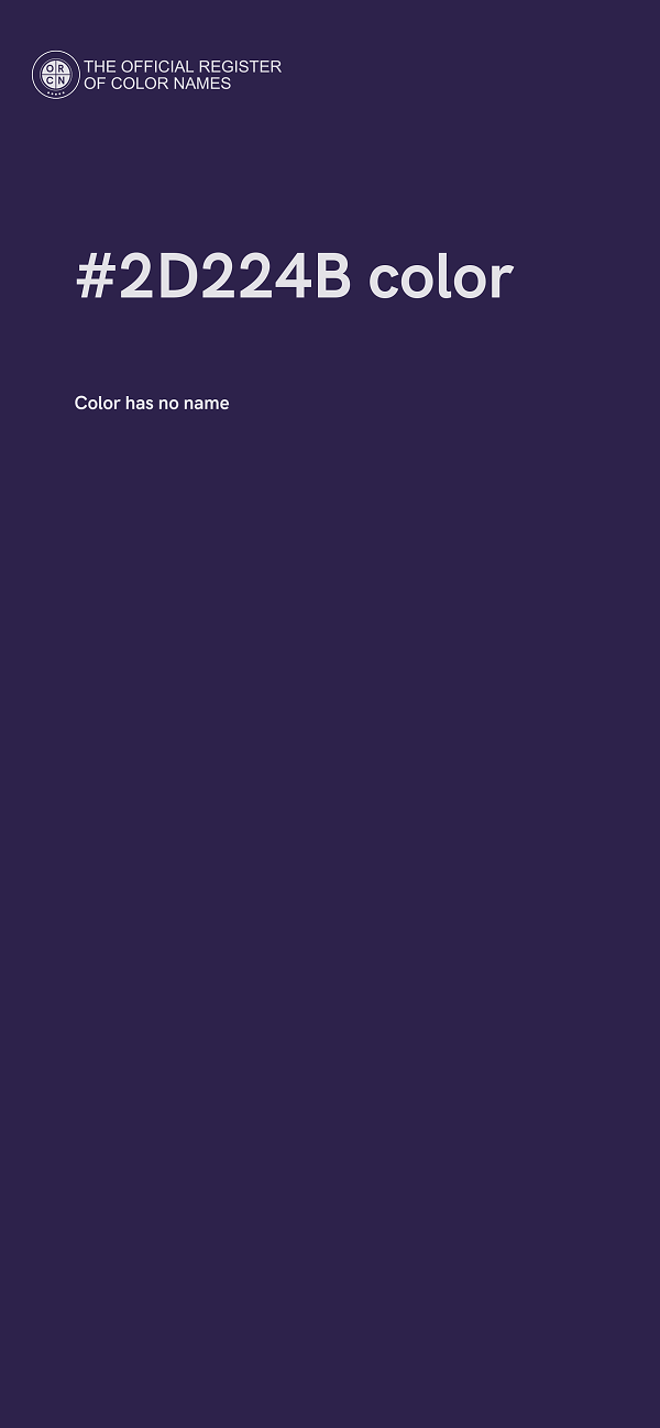 #2D224B color image