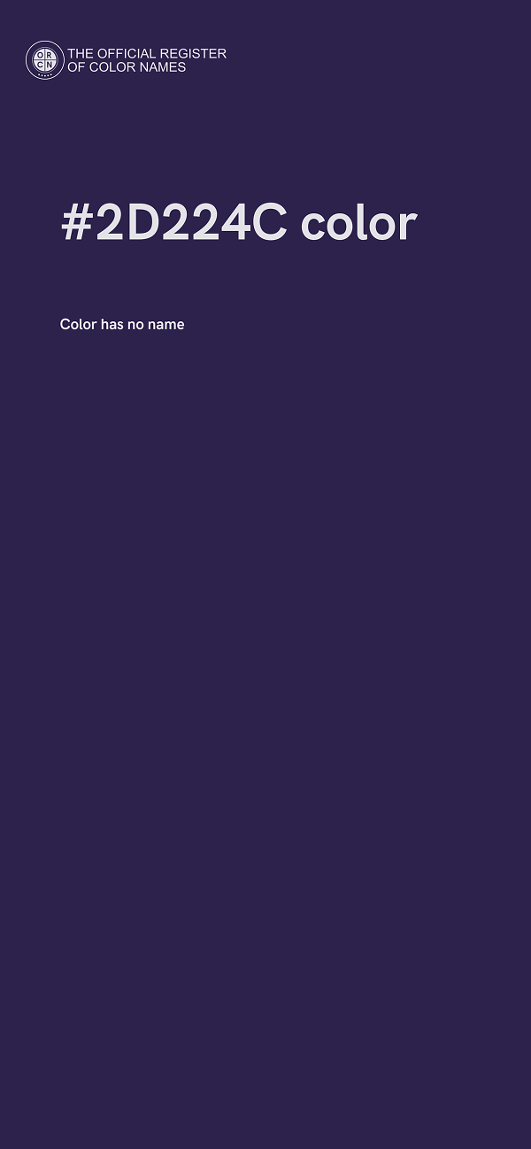 #2D224C color image