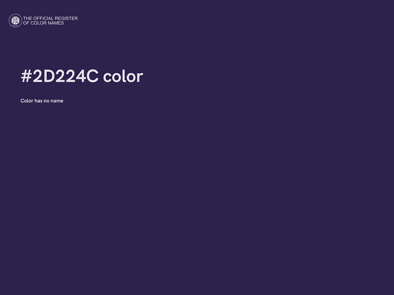 #2D224C color image