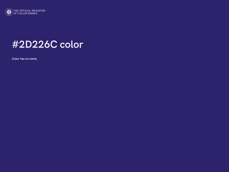 #2D226C color image